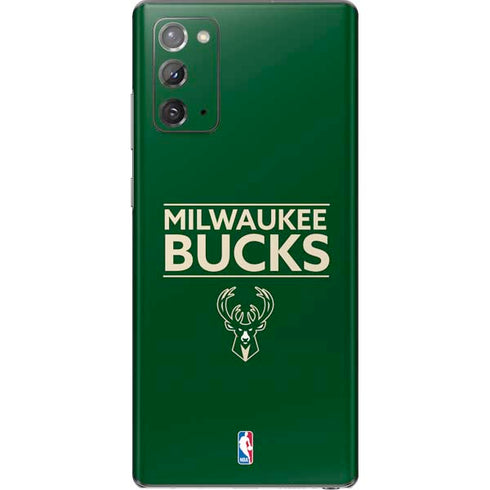 NBA Milwaukee Bucks Standard - Green Galaxy Note20 5G Skin
